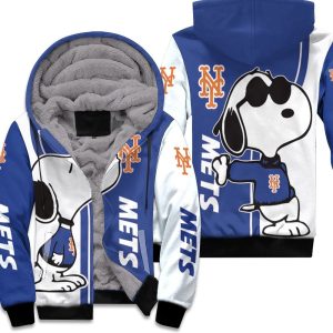 New York Mets Snoopy Lover 3D Printed Unisex Fleece Hoodie