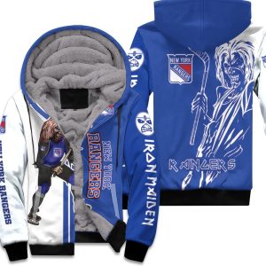 New York Rangers And Zombie For Fans Unisex Fleece Hoodie