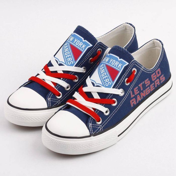 New York Rangers NHL Hockey 4 Gift For Fans Low Top Custom Canvas Shoes