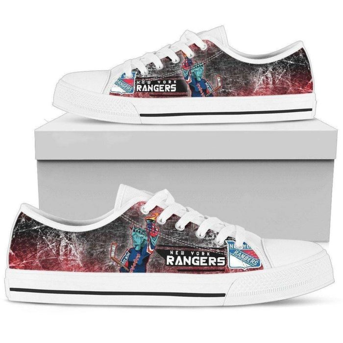 New York Rangers Nhl Hockey 2 Low Top Sneakers Low Top Shoes