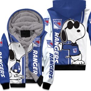 New York Rangers Snoopy Lover 3D Printed Unisex Fleece Hoodie