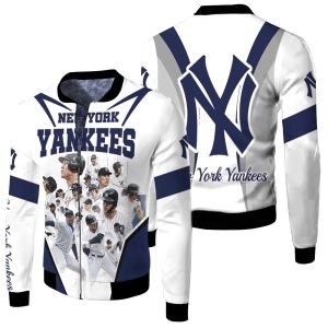 New York Yankees All Best Players In One For Fan Fleece Bomber Jacket