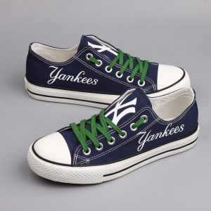 New York Yankees MLB Baseball 3 Gift For Fans Low Top Custom Canvas Shoes