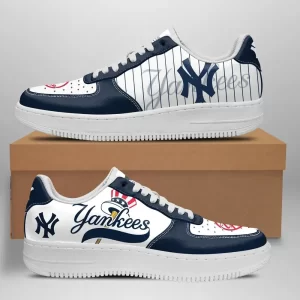 New York Yankees Nike Air Force Shoes Unique Baseball Custom Sneakers