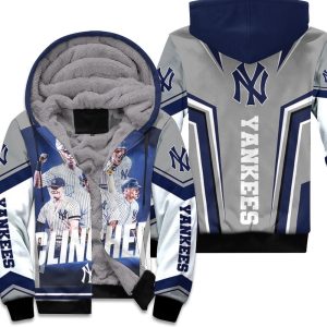 New York Yankees Players Clinched Unisex Fleece Hoodie
