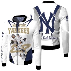 New York Yankees Time To Chase For 28 Legend Players Fleece Bomber Jacket