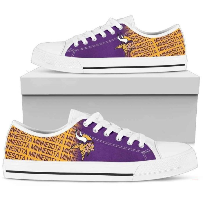 Nfl Minnesota Vikings Low Top Sneakers Low Top Shoes