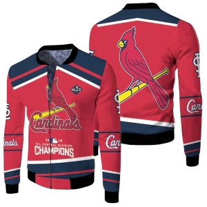 Nl Central Division Champions St Louis Cardinals 3D Fleece Bomber Jacket