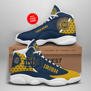 Notre Dame Fighting Irish 02 Jordan 13 Personalized Shoes Notre Dame Fighting Irish 02 Customized Name Sneaker