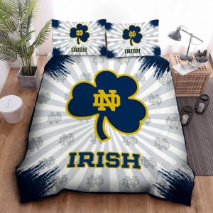Notre Dame Fighting Irish Duvet Cover Pillowcase Bedding Set