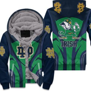 Notre Dame Fighting Irish Mascot For Irish Fan 3D Unisex Fleece Hoodie
