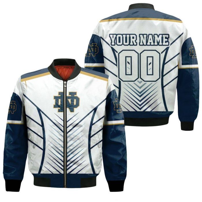 Notre Dame Fighting Irish Ncaa Fans 3D Personalized Bomber Jacket