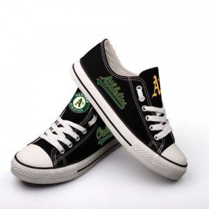 Oakland Athletics MLB Baseball 4 Gift For Fans Low Top Custom Canvas Shoes