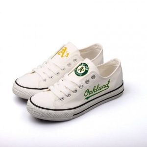 Oakland Athletics MLB Baseball 5 Gift For Fans Low Top Custom Canvas Shoes