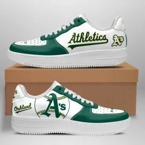 Oakland Athletics Nike Air Force Shoes Unique Football Custom Sneakers