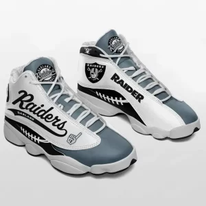 Oakland Raiders Air Jordan 13 Custom Sneakers Football Team Sneakers