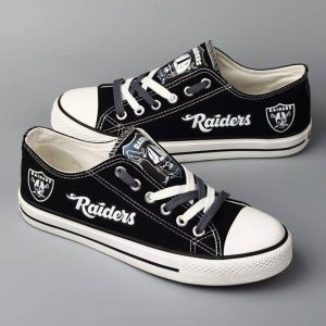 Oakland Raiders NFL Football 1 Gift For Fans Low Top Custom Canvas Shoes