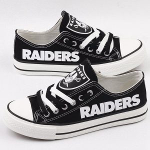 Oakland Raiders NFL Football 2 Gift For Fans Low Top Custom Canvas Shoes
