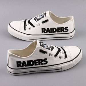 Oakland Raiders NFL Football 4 Gift For Fans Low Top Custom Canvas Shoes