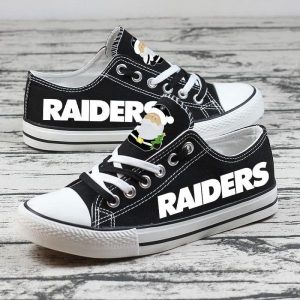 Oakland Raiders NFL Football 6 Gift For Fans Low Top Custom Canvas Shoes
