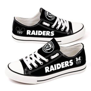 Oakland Raiders NFL Football Gift For Fans Low Top Custom Canvas Shoes