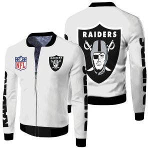 Oakland Raiders NFL Jacket 3D Fleece Bomber Jacket
