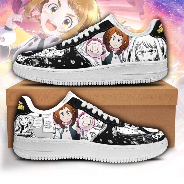 Ochako Uraraka Nike Air Force Shoes Unique My Hero Academia Anime Custom Sneakers