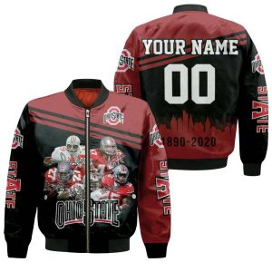 Ohio State Buckeyes Legend Players Signed 130Th Anniversary Personalized Bomber Jacket