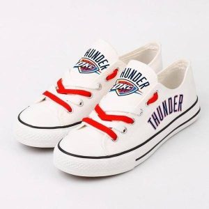 Oklahoma City Thunder NBA Basketball 4 Gift For Fans Low Top Custom Canvas Shoes