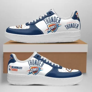 Oklahoma City Thunder Nike Air Force Shoes Unique Basketball Custom Sneakers