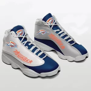 Oklahoma City Thunder Team Air Jordan 13 Custom Sneakers-Jordan 13 Team Sneakers