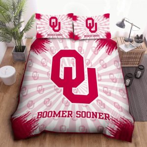 Oklahoma Sooners Duvet Cover Pillowcase Bedding Set