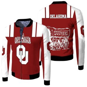 Oklahoma Sooners Fan 3D Fleece Bomber Jacket