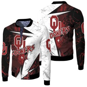 Oklahoma Sooners For Football Lover 3D Fleece Bomber Jacket