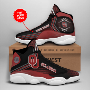 Oklahoma Sooners Men'S Jordan 13 Custom Name Personalized Shoes
