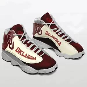 Oklahoma Sooners Team Air Jordan 13 Custom Sneakers-Jordan 13 Team Sneakers
