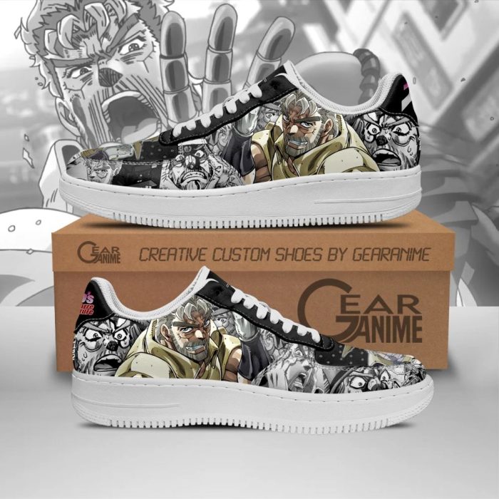 Old Joseph Joestar Air Force 1 Sneakers Custom Jojo'S Bizarre Anime Shoes