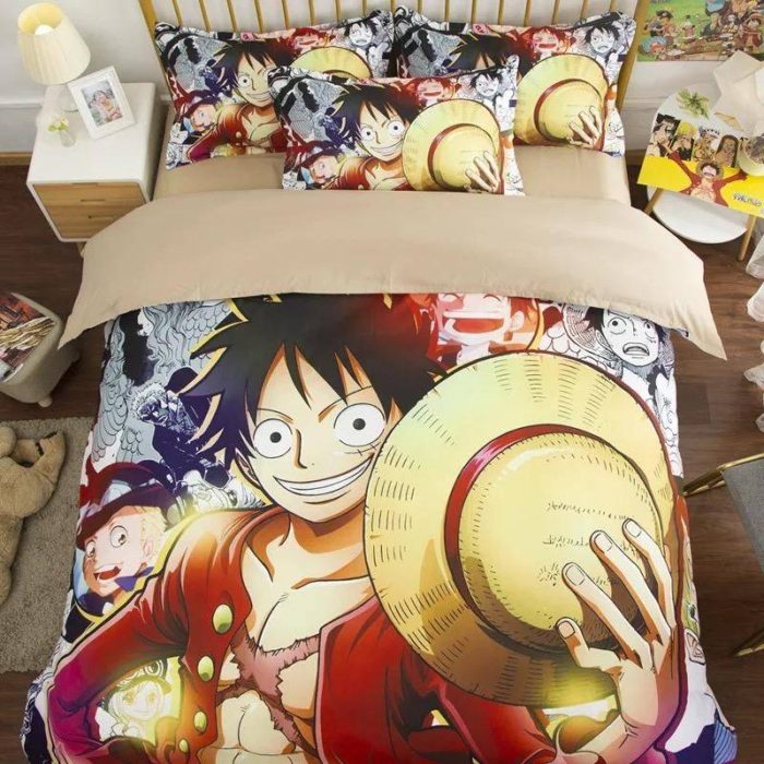 One Piece Monkey D. Luffy #23 Duvet Cover Pillowcase Bedding Set