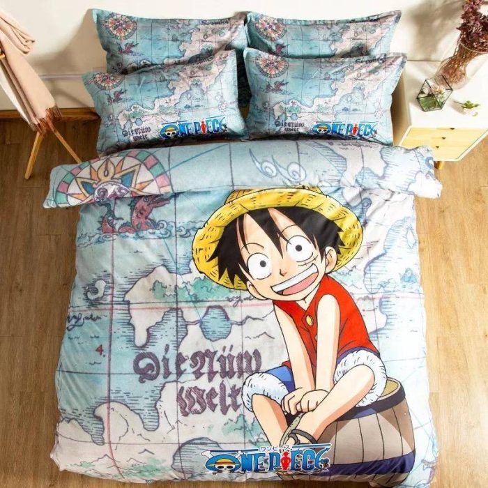 One Piece Monkey D. Luffy #5 Duvet Cover Pillowcase Bedding Set