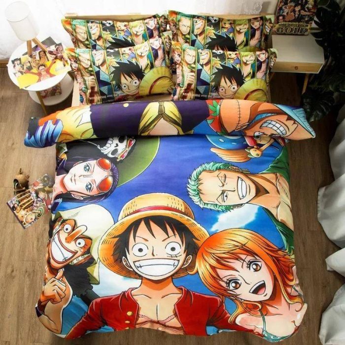 One Piece Monkey D. Luffy #7 Duvet Cover Pillowcase Bedding Set