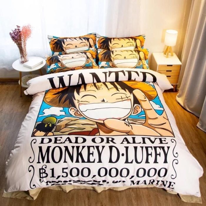 One Piece Monkey D. Luffy #8 Duvet Cover Pillowcase Bedding Set