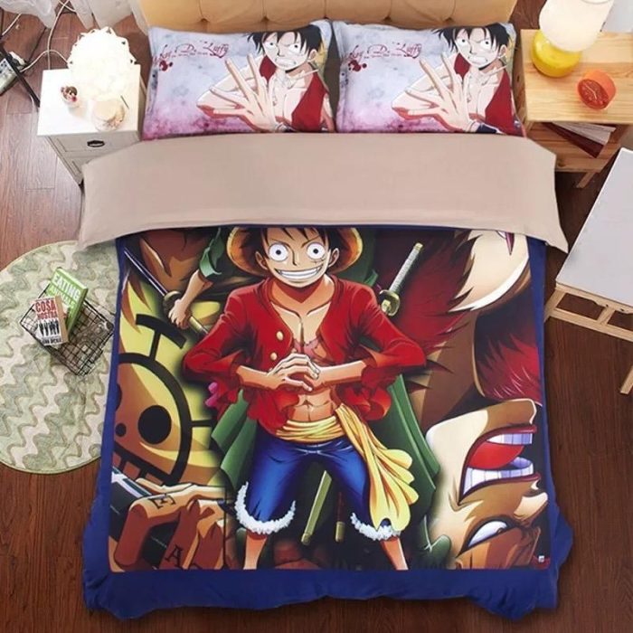 One Piece Monkey D. Luffy #9 Duvet Cover Pillowcase Bedding Set