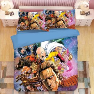 One Punch Man #5 Duvet Cover Pillowcase Bedding Set Home Decor