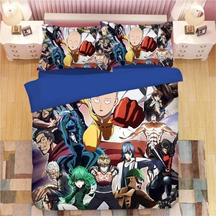 One Punch Man #7 Duvet Cover Pillowcase Bedding Set Home Decor