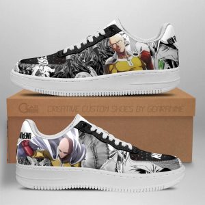 One Punch Man Air Force Sneakers Manga Anime Shoes Fan Gift Idea Tt04