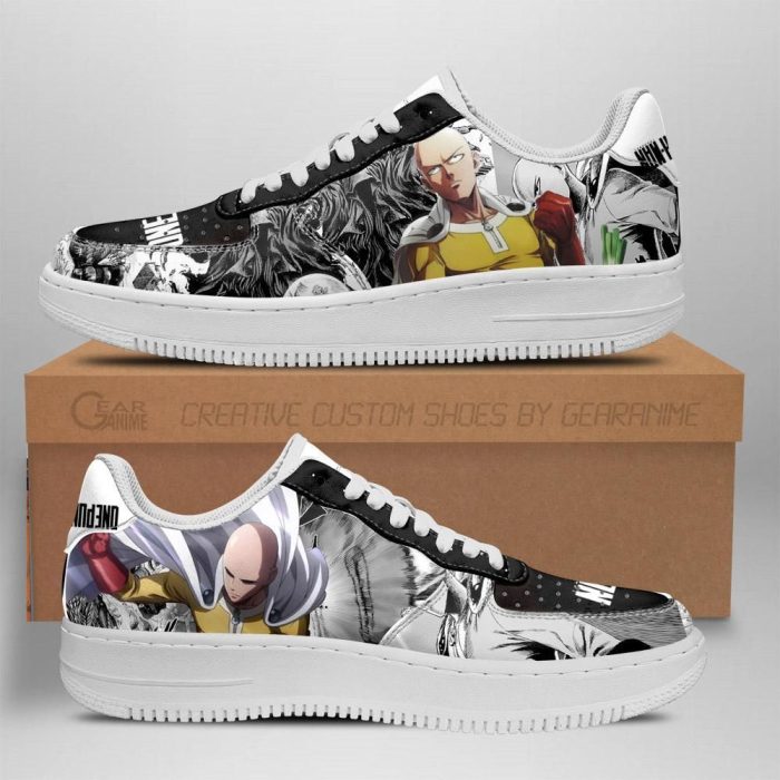 One Punch Man Nike Air Force Shoes Unique Manga Anime Custom Sneakers