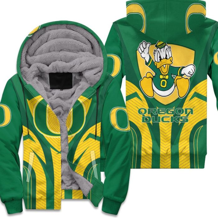 Oregon Ducks Mascot Ncaa 3D Unisex Fleece Hoodie