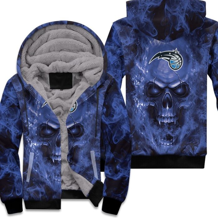 Orlando Magic Nba Fans Skull Unisex Fleece Hoodie