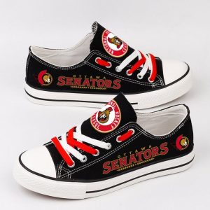 Ottawa Senators NHL Hockey 2 Gift For Fans Low Top Custom Canvas Shoes