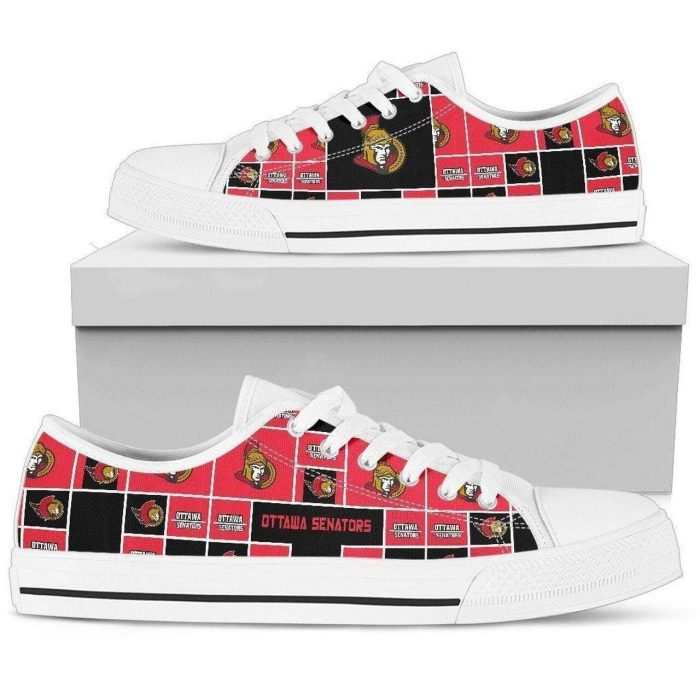 Ottawa Senators NHL Hockey 3 Low Top Sneakers Low Top Shoes